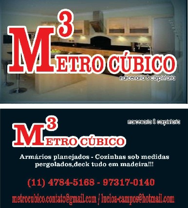 Marcenaria metro cúbico