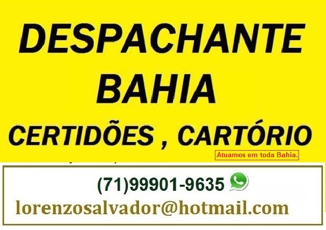 Segunda via de certidão em salvador bahia